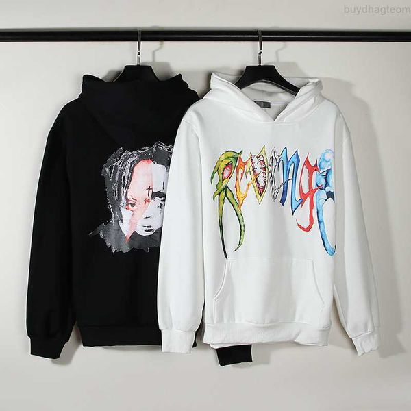 

hoodie for men reveal cotton venge designer brand revenge trippie redd arch 1400 co branded color avenger plush sweater trend high street hi, Black