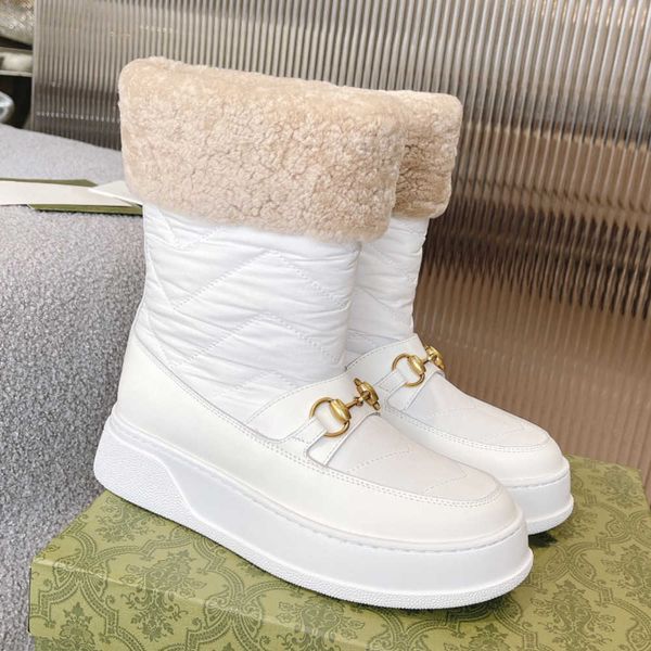 

aus classic warm boots platform boot designer woman winter ankle australia snow boots thick bottom real leather warm fluffy booties with fur, Black