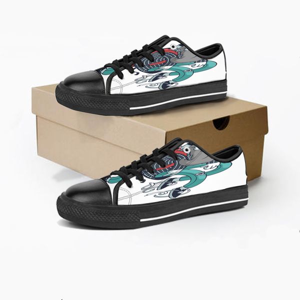 

shoes outdoor women summercustom fashionmen diy low canvas skateboard sneakers triple black customization uv printing sports sneakers kaola