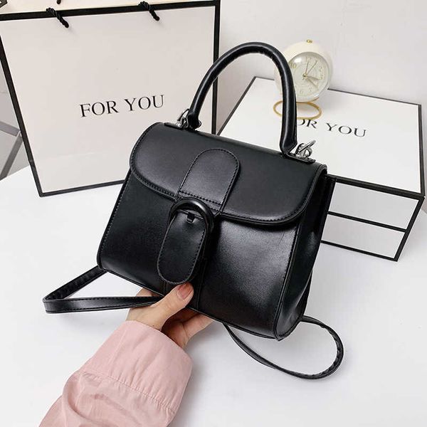 

handbags delv fashion luxury bags genuine leather elegant classic one shoudler brillant belt horseshoe buckle women's single shoulder m