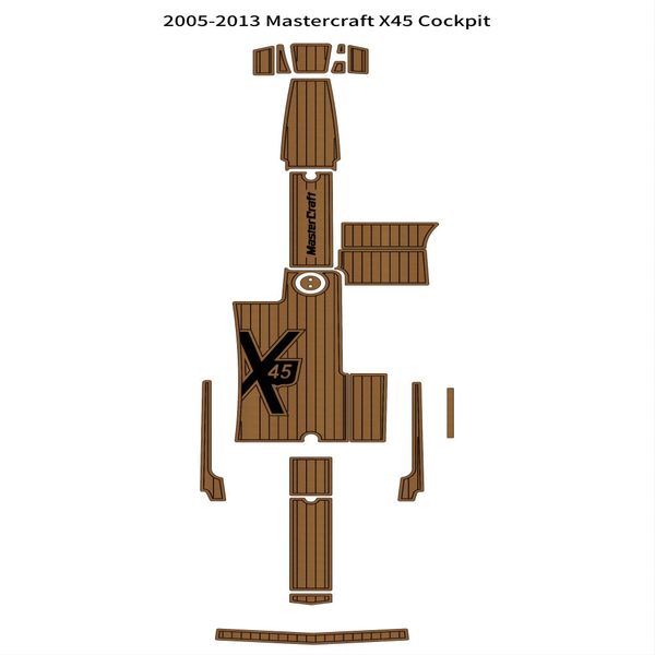 

2005-2013 mastercraft x45 cockpit pad boat eva foam faux teak deck floor mat