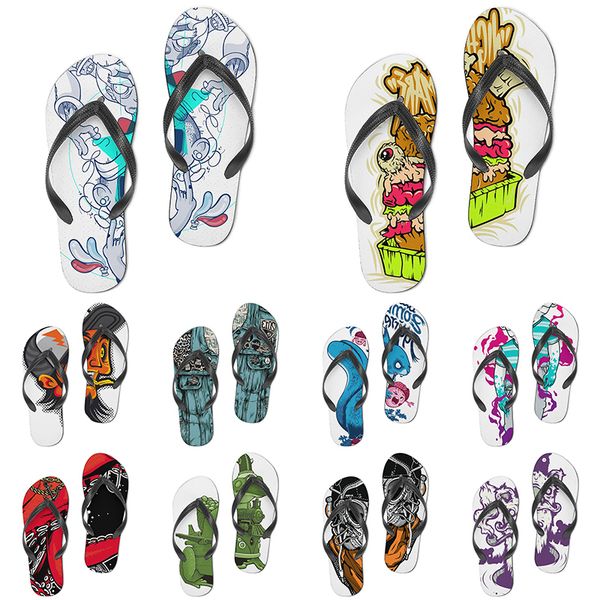 

men women custom slippers cartoon design anime diy word black white blue red purple mens colorful trainer 273