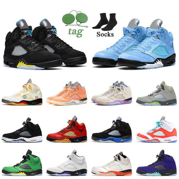 

2022 aqua unc university blue 5s basketball shoes jumpman5 dj khaled x we the mars for her concord jade horizon raging bull white sail, Black