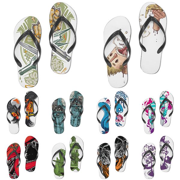 

men women custom slippers cartoon design anime diy word black white blue red purple mens colorful trainer 299