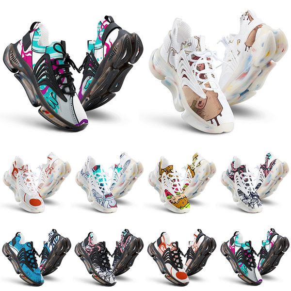 

customs shoes mens running diy multi color black white grey triple red orange men customized outdoor sport sneaker trainer fashion classic5