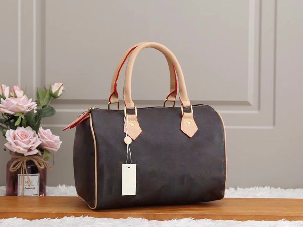 

luxury tote shoulder bag purse designer handbag messager bags brand crossbody totes pu leather #41526 womens coffee old flower 25cm damier h