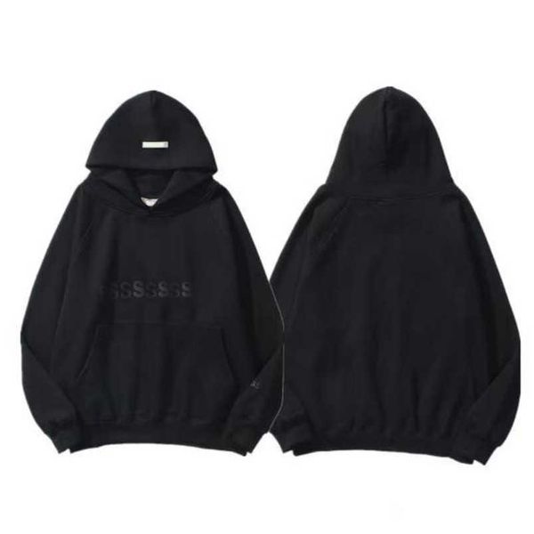 

men's luxury brand tracksuits sweatshirts letter essss hoodies men women sportswear pants suit hooded sweater casual pullover couple h, Black