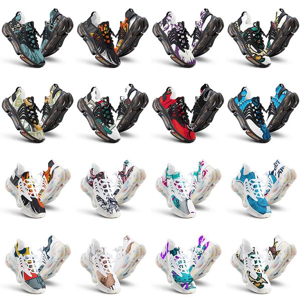 

design shoes men animal women artoon running custom diy word black white blue red mens trainer 0416171 s42 s