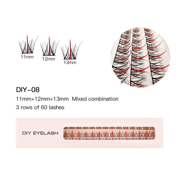 

wholesale individual false eyelashes 60pcs thick eye lash natural look extension grafting tools