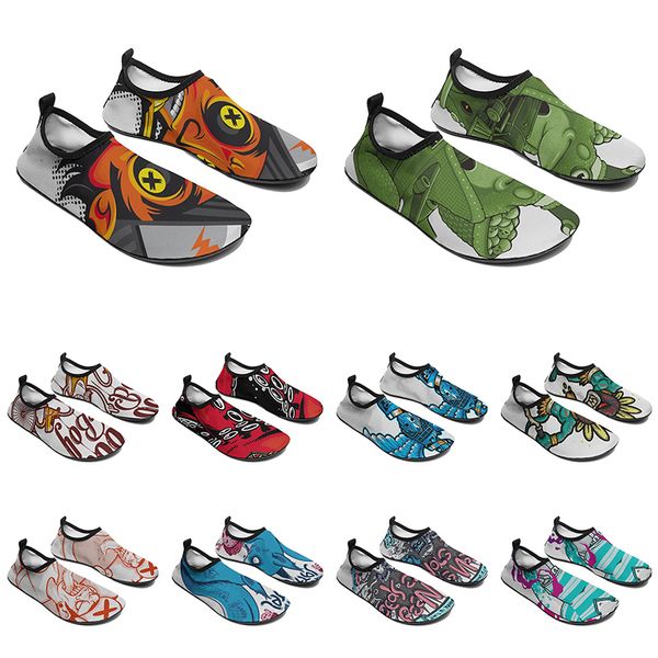 

men women custom water shoes cartoon animal design diy word black white blue red color mens trainer 130