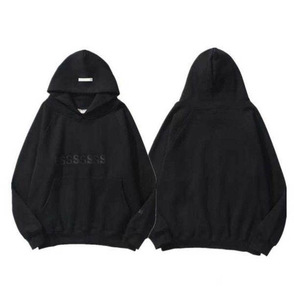 

fashion men's luxury tracksuits sweatshirts letter es hoodies men women sportswear pants suit hooded sweater casual pullover couple ho, Black