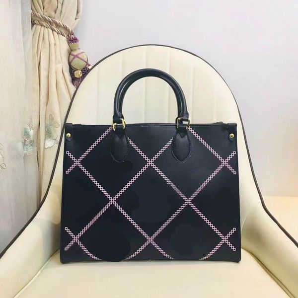 

luxury designer shopping bag handbag women crossbody multi pochette brand letter leather printing purses shoulder casual totes bags 35cm 445, Red;black