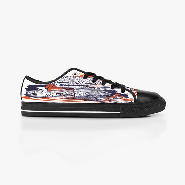 

custom shoes classic canvas low cut skateboard casual triple black accept customization uv printing low mens womens sports sneakers breathab