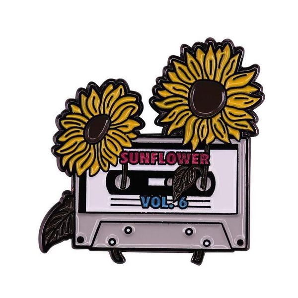 

pins brooches pins brooches sunflower enamel pin vol.6 tape brooch drop delivery jewelry dhw8i, Gray