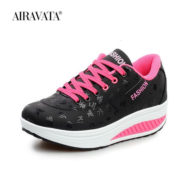 

height increasing shoes walking women sneakers fashion shake shoe sport comfortable lightweight ladies thick bottom casual footwear 221118, Black;white