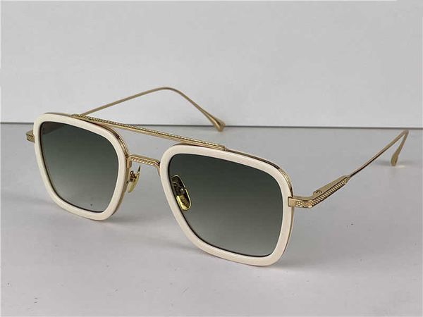 

new verson man sunglasses fashion design sunglasses 006 square simple frames vintage pop style uv 400 protective outdoor eyewear, White;black