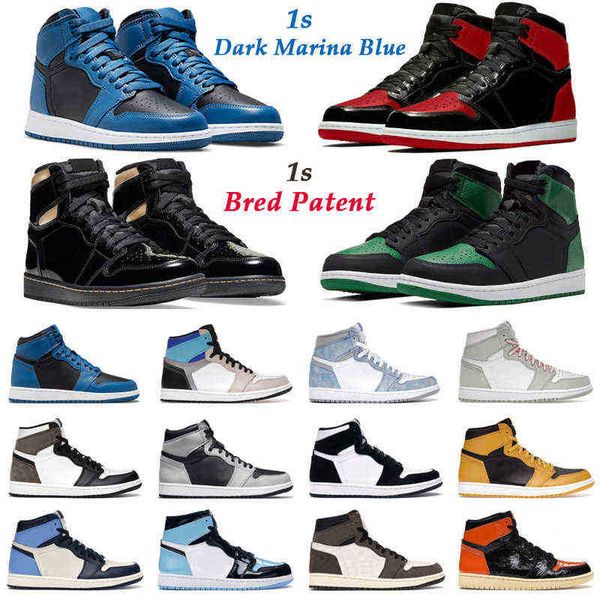 

ale outdoor shoes 1s dark marina blue 1 high og bred patent bordeaux prototype hyper royal university gym red mens trainers, Black