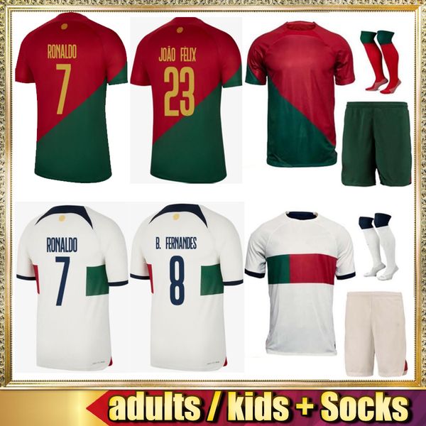 

22 23 bernardo soccer jerseys men kids kit diogo j. bruno b.fernandes 2022 2023 pepe portugals joao felix football shirt bernardo ronaldos c, Black;yellow