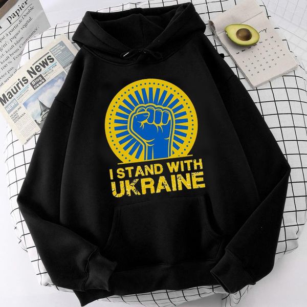 

men's hoodies ukraine men 2022 y2k aesthetic hip hop male hoddies pullover harajuku, Black