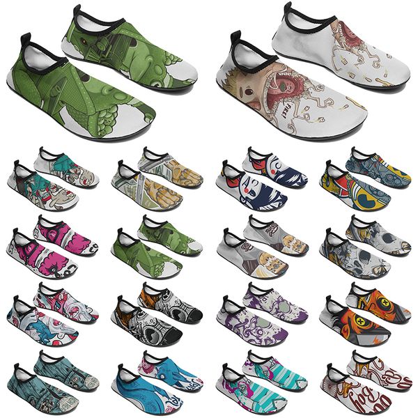 

en custom diy shoes women 2023 water shoe fashion customized sneaker multi-coloured240 mens outdoor sport trainers ized, Black