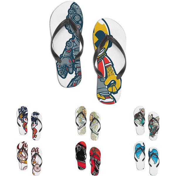 

sneakers fashion customized summercustom slippers shoes men women blue red green yellow classic custom comfortable low platform sneaker colo, Black