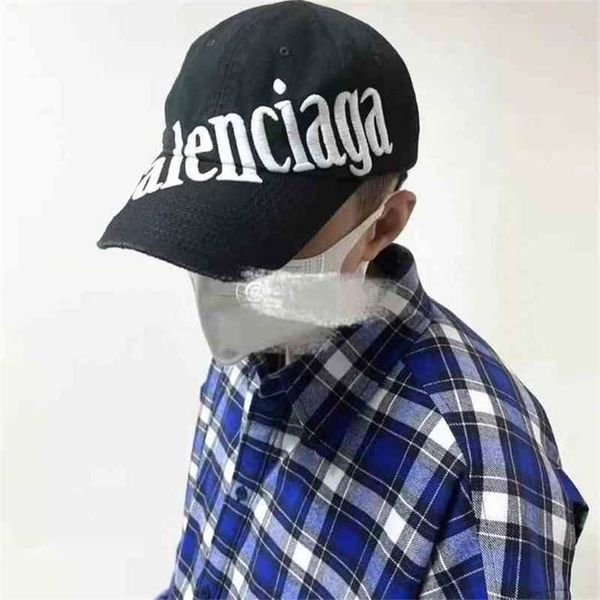 

designer ball balenciga caps s cap latest quality luxury hat high spring summer large letter embroidered personalized base popular duck tong, Blue;gray