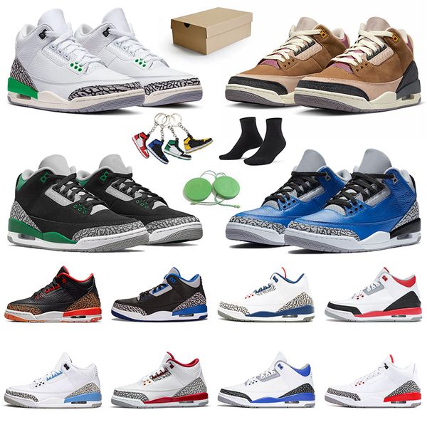 

basketball shoes jumpman 3 36-47 3s men women j3 trainers sports sneakers multi category classic court purple katrina cool grey shady lucky, White;red