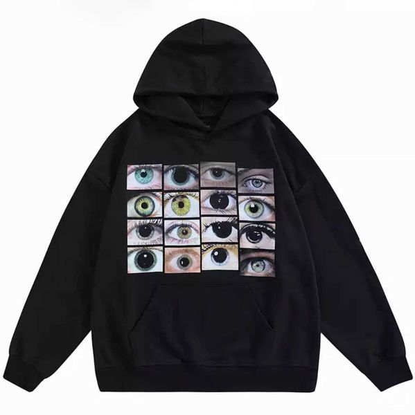 

men's hoodies sweatshirts women's man's hoodies korean fashion autumn winter casual hoody harajuku streetwear print hip hop o, Black