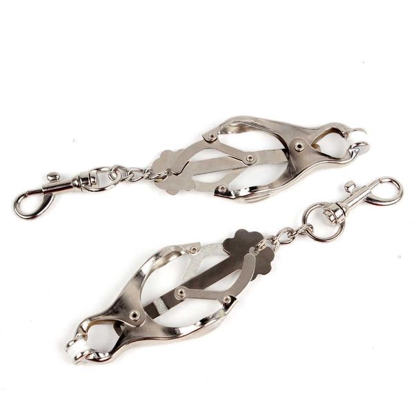 

massagers olo 1 pair nipple clamps breast clips stimulator massage erotic toys steel metal for women couple games x0728 ehnu