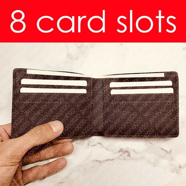 

slender wallet n63261 designer fashion men's zippy multiple wallet pocket organizer luxury key coin card holder pouch pochette cles pur, Red;black