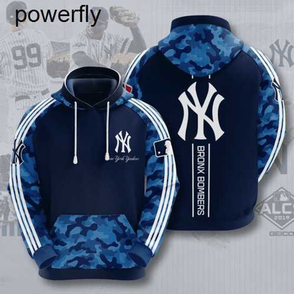 

men's hoodies sweatshirts autumn and winter new sweatshirt 3d digital print multicolor camo mlb baseball team jersey hoodie, Black