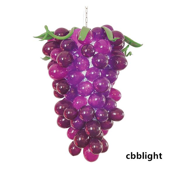 

clever design hand blown glass chandelier purple color grapes shape 24x44 inches pendant lighting ce ul certificate chihuly style chandelier