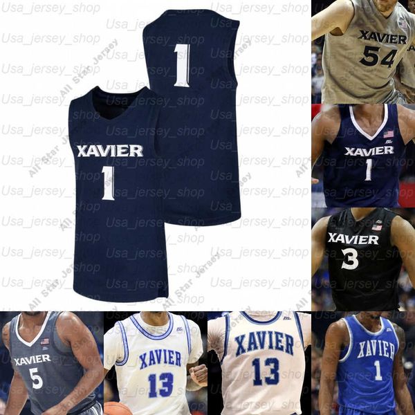 

basketball jerseys custom vxavier college basketball jerseys 4 tyrique jones 13 naji marshall 1 paul scruggs 32 zach antle 11 moore, Black;red