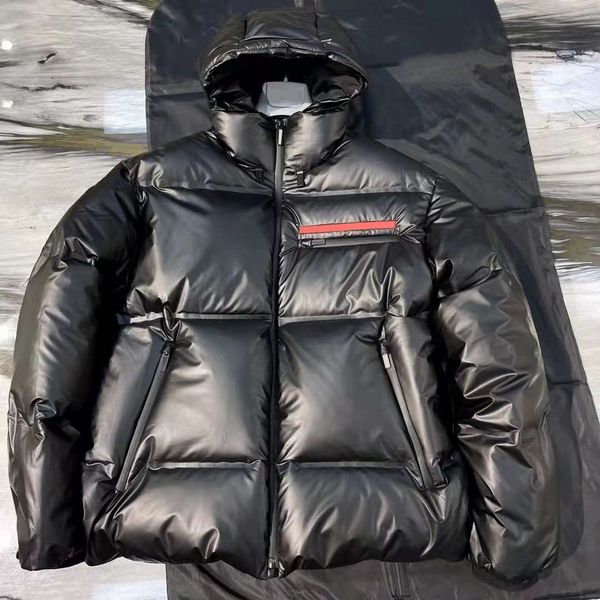 

winter jackets down puffy coats windbreaker hooded bomber man parks jackets asian l-5xl, Black