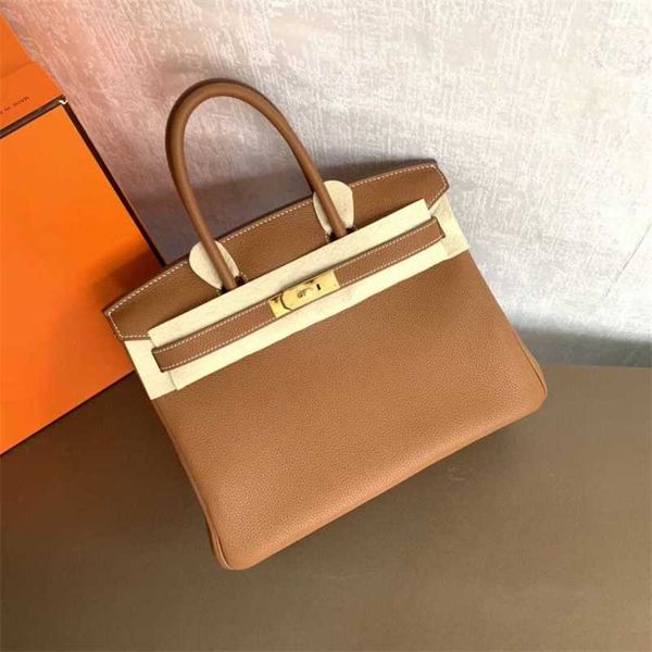 

herme birkin bags 30cmtogo leather upgraded semi manual wax thread handbag large capacity ayw