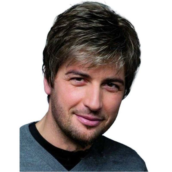 

women's wigs selling men's short high temperature silk, Black