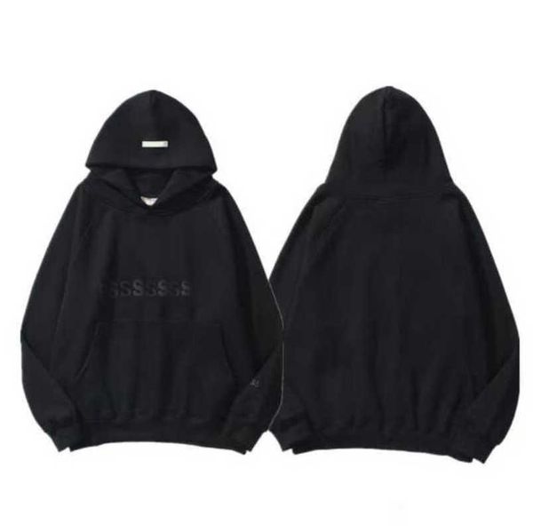 

brand men's luxury tracksuits sweatshirts letter essss hoodies men women sportswear pants suit hooded sweater casual pullover couple h, Black