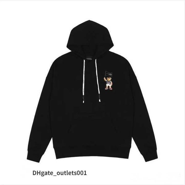 

mens women designer angels palm hoodie sweater sweatshirts streetwear t shirt loose lovers luxury goose canada jackets pa of ow white fog an, Black