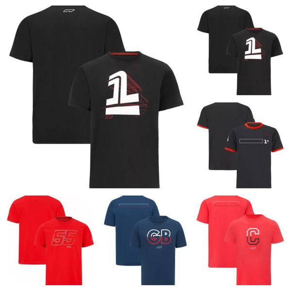 

formula one short-sleeved t-shirt team racing shirt crew neck casual tee can be custom sized