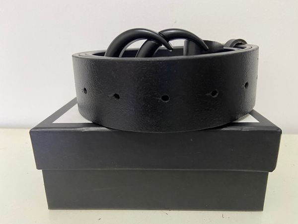 

2023 men's designer belt classic fashion luxury casual letter l smooth buckle women's men's belt 3.8cm wide, fast delivery a0, Black;brown