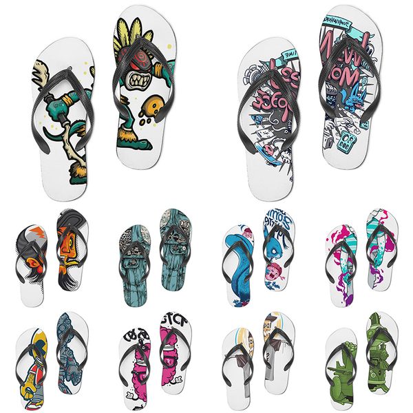 

men women custom slippers cartoon design anime diy word black white blue red purple mens colorful trainer 307