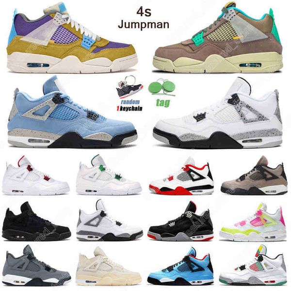 

7-13 4s basketball shoes men women 4 university blue desert moss taupe haze black cat fire red sail mens trainers sport sneakers