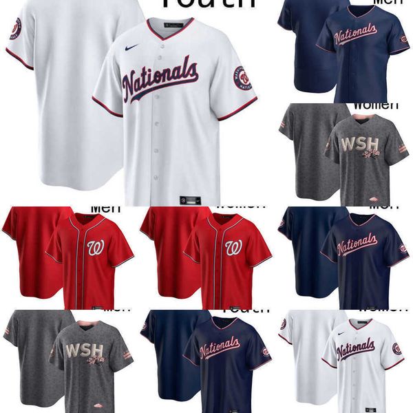 

baseball jerseys men women youth washington 22 juan soto 8 carter kieboom 1 cesar hernandez 7 maikel franco 19 josh bell 23 nelson cruz nati, Blue;black