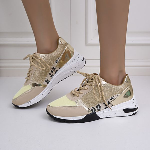 

dress shoes sport breathable s color matching lace up walking running casual large size 35 43 sneakers 221118, Black