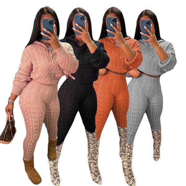 

women s two piece pants casual tracksuit set knit ribbed solid color slim bodycon matching clothes for outfit 221118, White