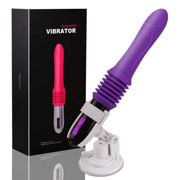 

toy massager mengqi automatic pulling and inserting telescopic gun machine female masturbator vibration stimulation massage stick 4s3p