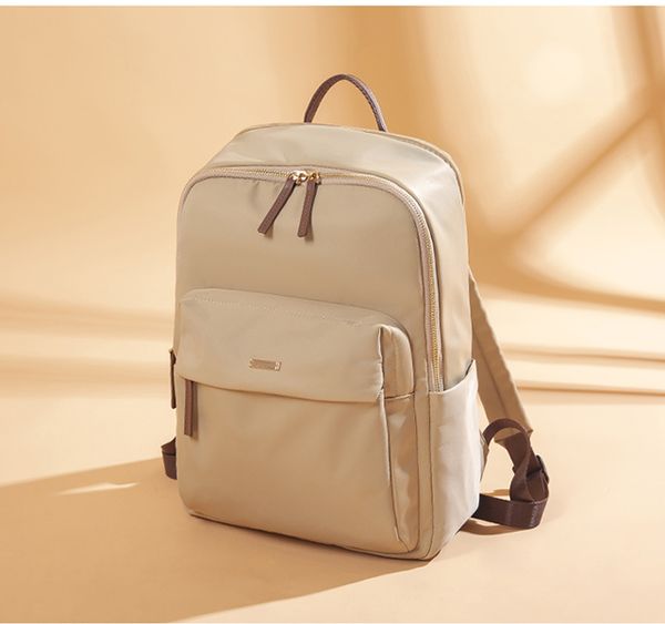 

shoulder computer bag new ladies business oxford large capacity backpack, Black;red