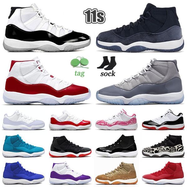 

jumpman 11 high legend blue basketball shoes designer mens womens 25th anniversary midnight navy veet space jam 45 cherry j11 red and