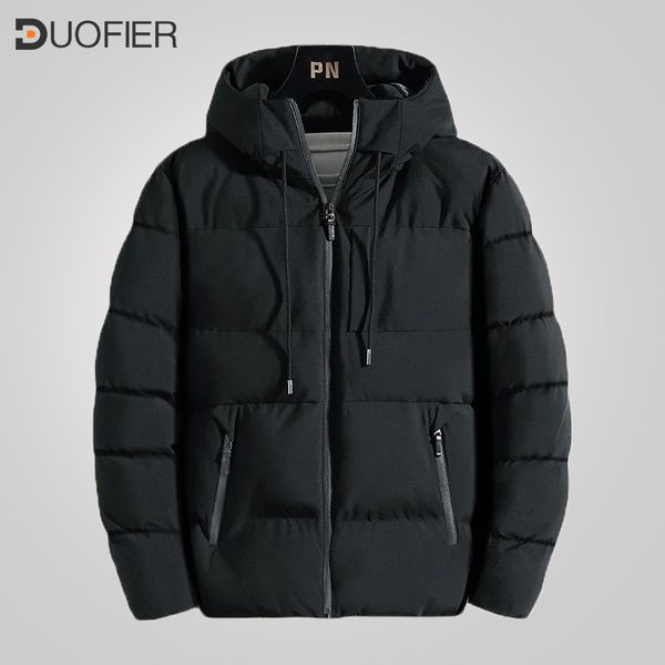 

mens down parkas winter jacket men thicken warm male stand collar s solid man fashion harajuku streetwear hip hop 221118, Black