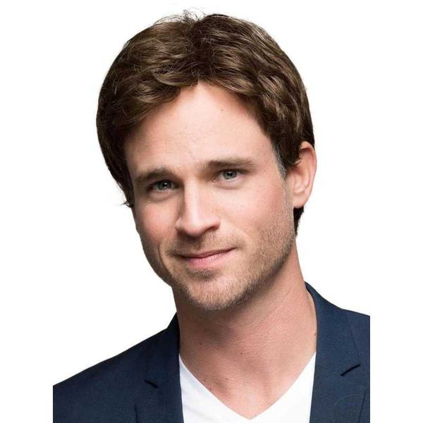 

women's wigs selling men's short bangs partial brown s, Black